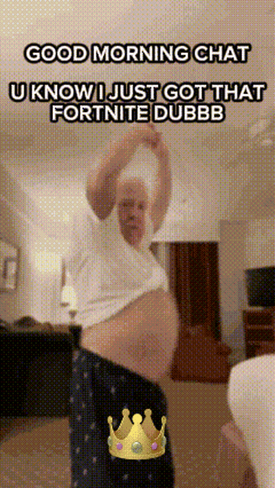 A Man With A Crown On His Head Says Good Morning Chat GIF