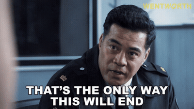 A Man With A Crown On His Uniform Says That 'S The Only Way This Will End GIF