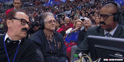 A Man With A Fake Mustache Sits In Front Of A Sb Nation Computer GIF