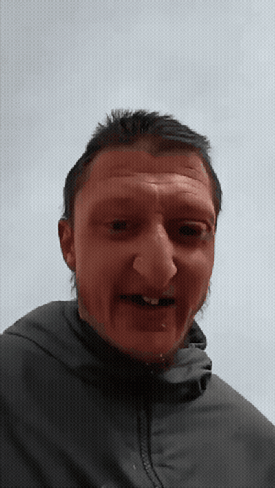A Man With A Fake Nose Is Wearing A Jacket GIF