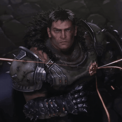 A Man With A Fur Collar Is Wearing A Green Armor With Spikes GIF
