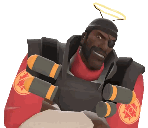 A Man With A Halo On His Head Is Wearing A Red And Black Uniform Sticker