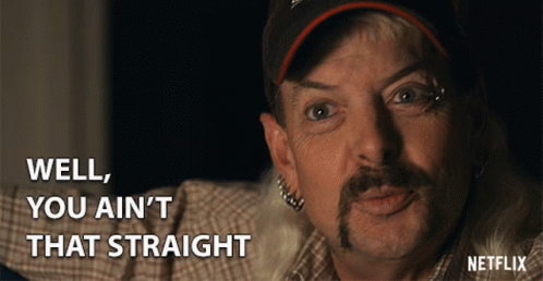 A Man With A Hat And A Mustache Says Well You Ain 'T That Straight GIF