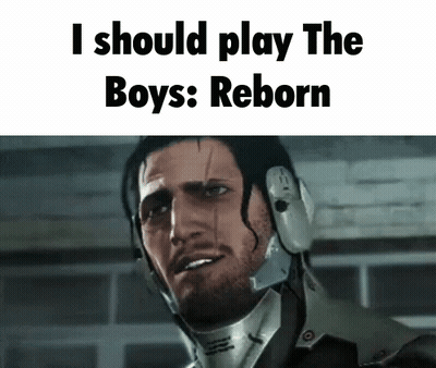 A Man With A Helmet On His Head Says I Should Play The Boys Reborn GIF