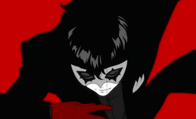 A Man With A Mask On His Face Is Covering His Eyes With A Rose GIF