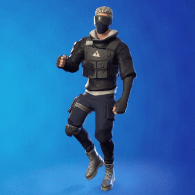 A Man With A Mask On His Face Is Dancing In A Video Game GIF