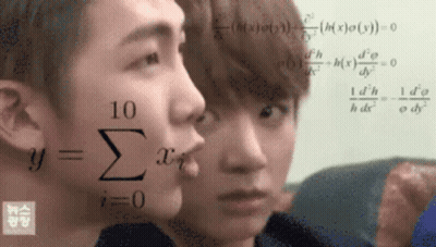 A Man With A Mathematical Formula On His Face GIF