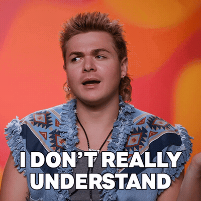 A Man With A Mullet Says " I Don T Really Understand " GIF
