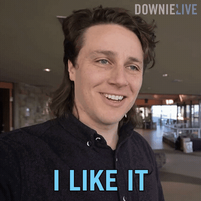 A Man With A Mullet Says I Like It GIF