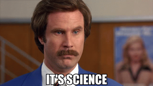 A Man With A Mustache And A Suit Says " It 'S Science " GIF
