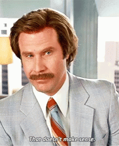 A Man With A Mustache In A Suit And Tie Says That Does N't Make Sense GIF