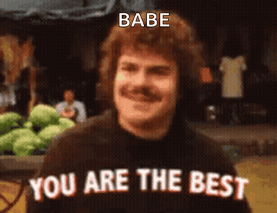 A Man With A Mustache Is Smiling And Says `` Babe You Are The Best '' In Front Of A Bunch Of Cabbage . GIF