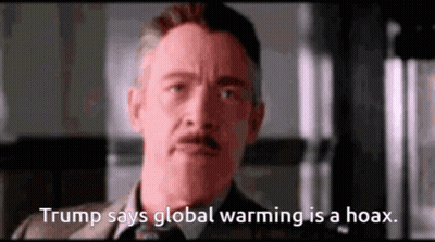 A Man With A Mustache Is Talking About Global Warming GIF