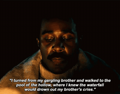 A Man With A Mustache Is Talking About His Brother 'S Cries GIF