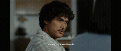 A Man With A Mustache Is Talking To Another Man And Says It 'S Really Not About The Mist GIF