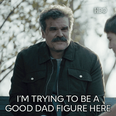A Man With A Mustache Says I 'M Trying To Be A Good Dad GIF