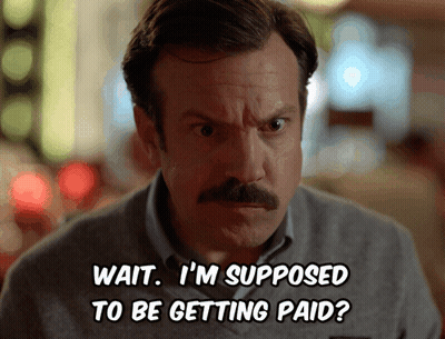 A Man With A Mustache Says Wait I M Supposed To Be Getting Paid GIF