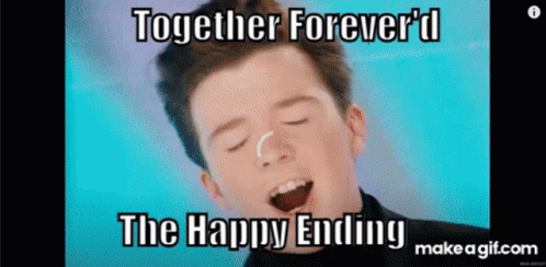 A Man With A Nose Ring Says Together Forever 'D The Happy Ending Make A Gif.com GIF