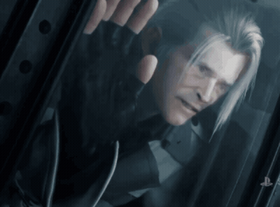 A Man With A Playstation Logo On The Bottom GIF