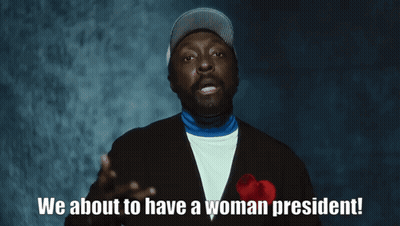A Man With A Red Heart In His Pocket Says We About To Have A Woman President GIF