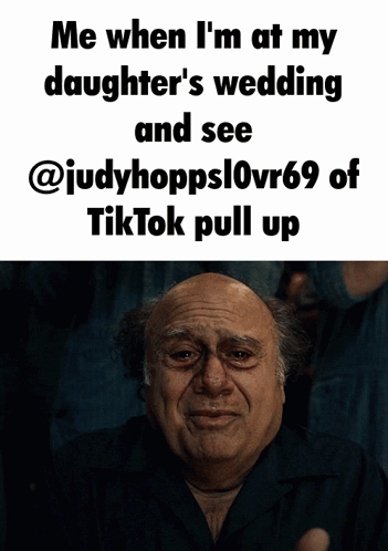A Man With A Sad Look On His Face Says Me When I 'M At My Daughter 'S Wedding And See GIF
