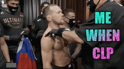 A Man With A Shirt That Says Ultimate Fighting Champions GIF