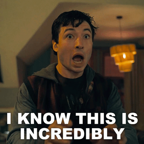 A Man With A Surprised Look On His Face And The Words I Know This Is Incredibly Behind Him GIF