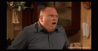 A Man With A Surprised Look On His Face Is Edited By The Power Director GIF