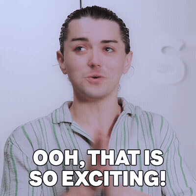 A Man With A Surprised Look On His Face Says Ooh That Is So Exciting GIF