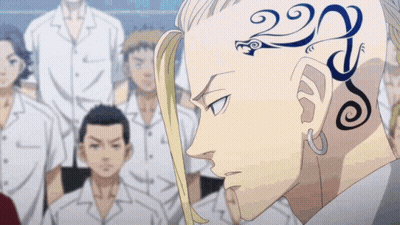 A Man With A Tattoo On His Forehead Has The Number 222 On It GIF