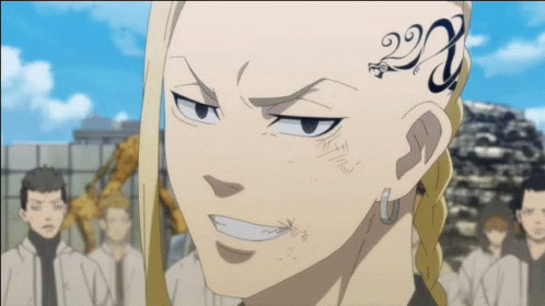 A Man With A Tattoo On His Forehead With The Number 22 GIF