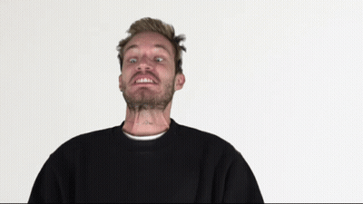 A Man With A Tattoo On His Neck Has A Black Sweater On GIF