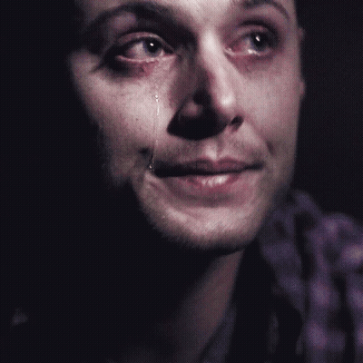 A Man With A Tear Running Down His Cheek GIF