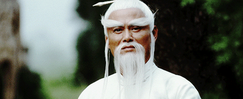 A Man With A White Wig And Beard Looks Serious GIF