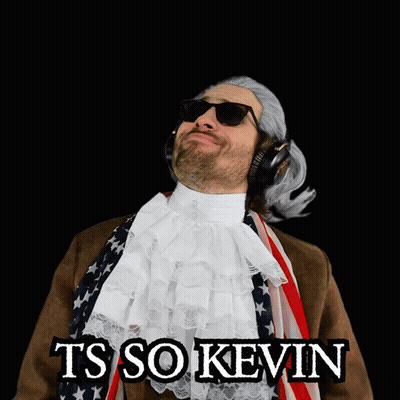 A Man With A Wig And Sunglasses Says Ts So Kevin GIF