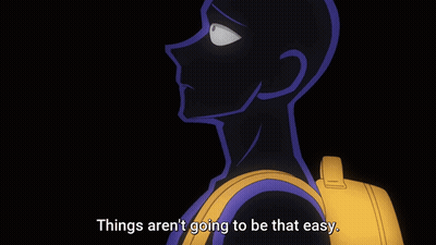 A Man With A Yellow Backpack Says Things Aren 'T Going To Be That Easy GIF