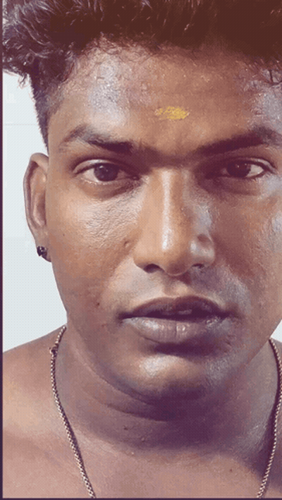 A Man With A Yellow Dot On His Forehead GIF