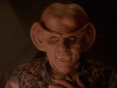 A Man With Big Ears And The Words It 'S Fifty-Fifty GIF