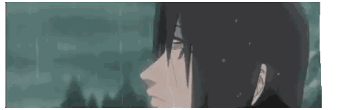 A Man With Black Hair Is Standing In The Rain Sticker
