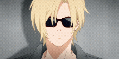 A Man With Blonde Hair Wearing Sunglasses And A Black Jacket GIF