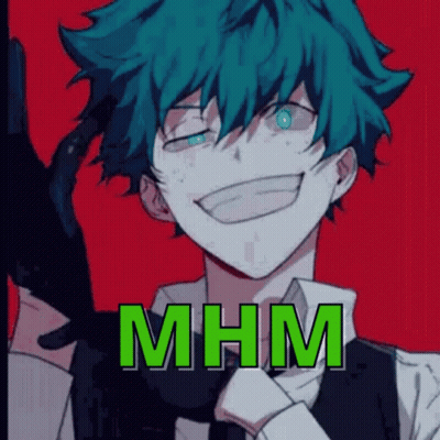 A Man With Blue Hair And Blue Eyes Is Wearing A Suit And Tie And Holding A Gun . GIF