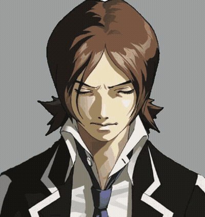 A Man With Brown Hair Is Wearing A Suit And Tie With His Eyes Closed GIF