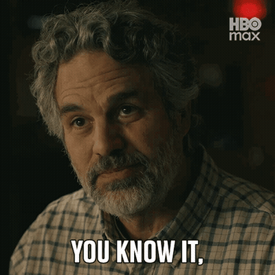 A Man With Curly Hair And A Beard Says You Know It GIF