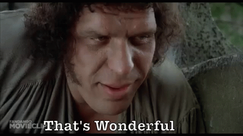 A Man With Curly Hair Says That 'S Wonderful In A Movie Clip GIF