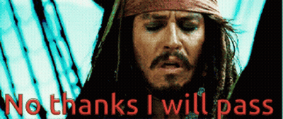 A Man With Dreadlocks And A Bandana On His Head Says No Thanks I Will Pass GIF