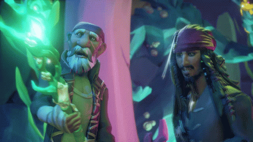 A Man With Dreadlocks And A Beard Stands Next To Another Man GIF