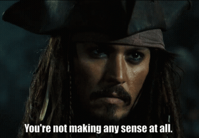 A Man With Dreadlocks And A Hat Says " You 'Re Not Making Any Sense At All .. " GIF