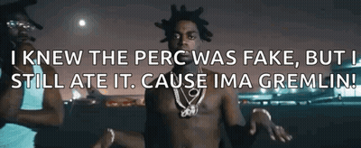 A Man With Dreadlocks And A Necklace Says I Knew The Perc Was Fake But I Still Ate It GIF