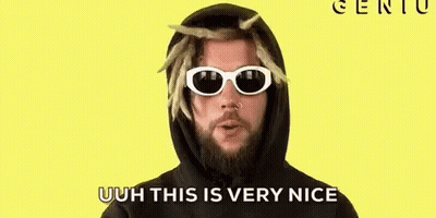 A Man With Dreadlocks And Sunglasses Is Wearing A Black Hoodie And Sunglasses . GIF