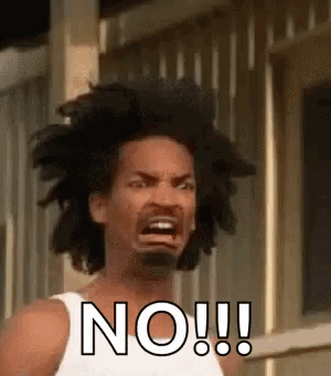 Dreadlocked Man Making Funny Face Saying No GIF
